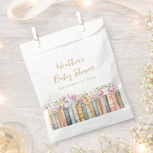 Books Baby Shower Favor Bag