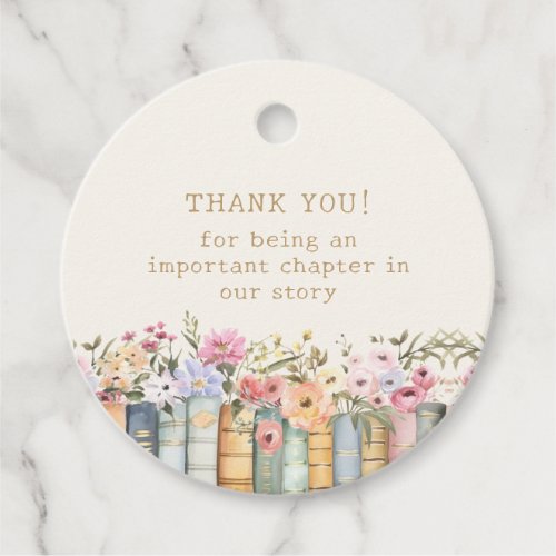 Books Baby Shower Favor Tags