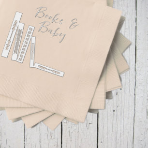 Books Baby Shower Foil Napkins