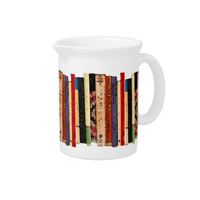 Books Beverage Pitcher (Right)