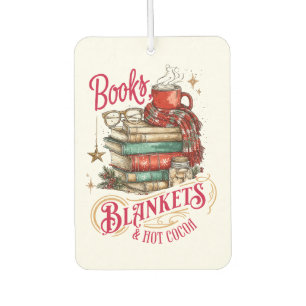 Books Blankets and Hot Cocoa Air Freshener
