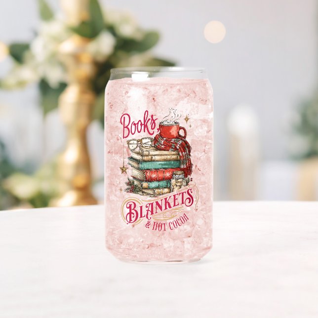 Books Blankets and Hot Cocoa  Can Glass (Insitu (Wedding))