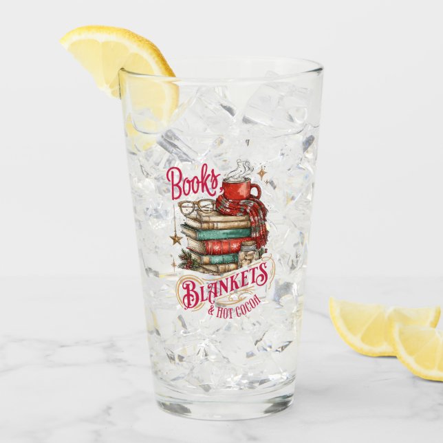 Books Blankets and Hot Cocoa  Glass (Front Ice)