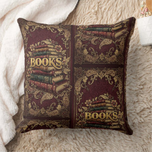 Books Book Lovers Writers Readers Bibliophiles Throw Pillow