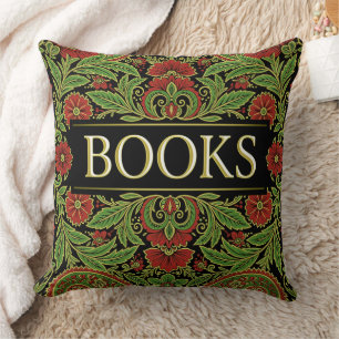 Books Book Lovers Writers Readers Bibliophiles Throw Pillow