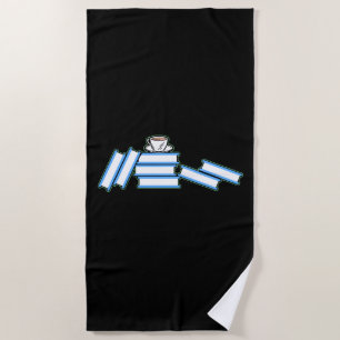 Books - Books and Teacup Beach Towel