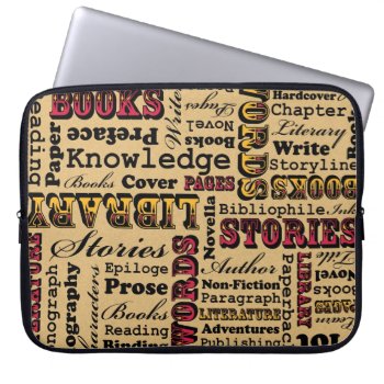 Books Books Books! Laptop Sleeve by robyriker at Zazzle