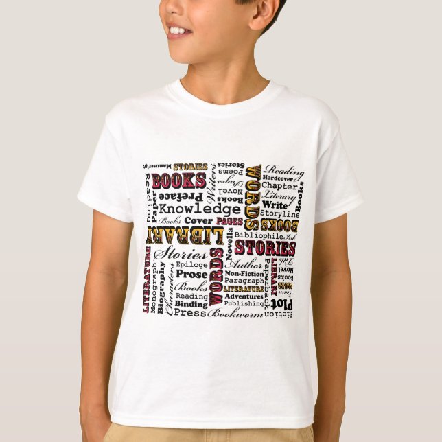 Books Books Books! T-Shirt (Front)