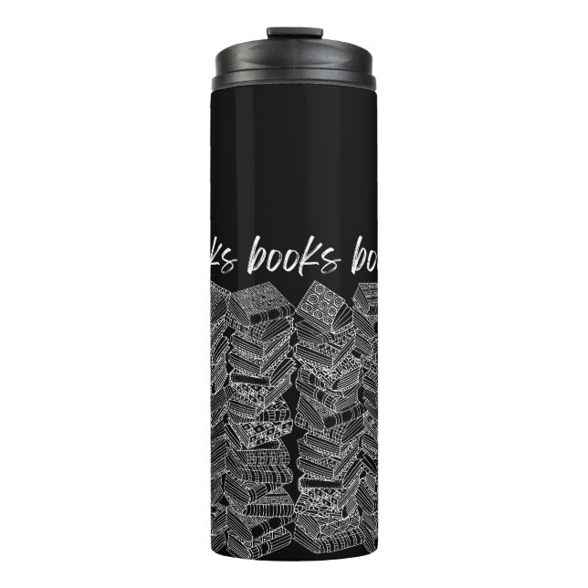 books books books travel mug (Front)