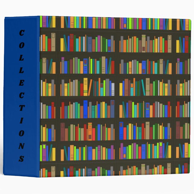Books Bookshelves Design Binder (Front/Spine)