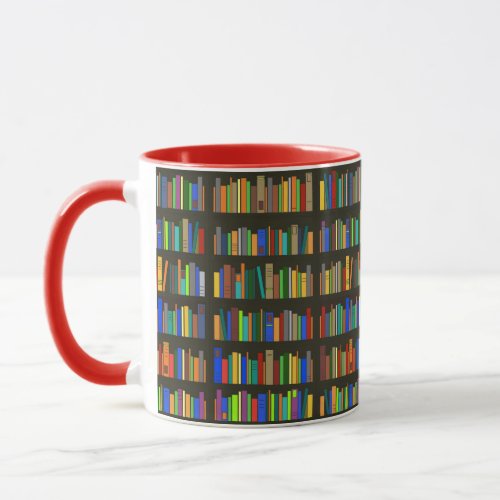 Books Bookshelves Design Coffee Mug