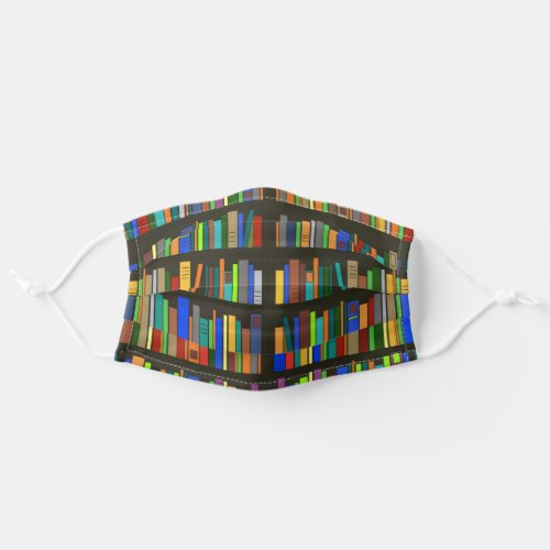 Books Bookshelves Design Face Mask