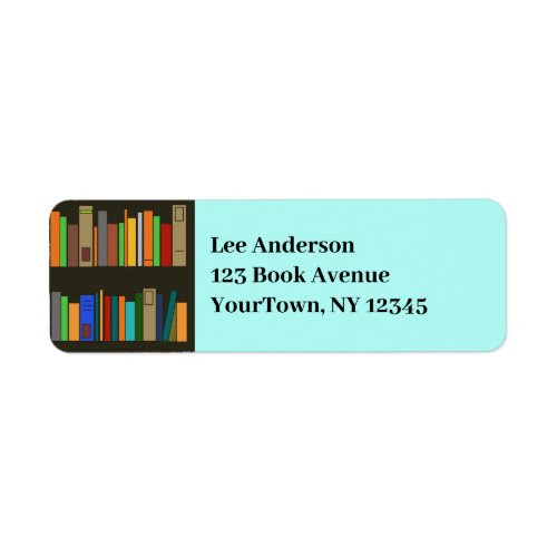 Books Bookshelves Design Return Address Label