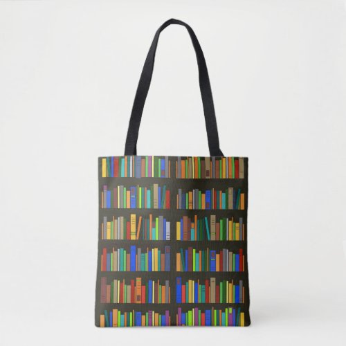 Books Bookshelves Tote Bag