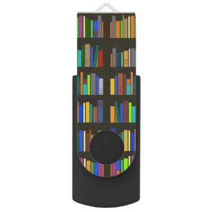 Books Bookshelves USB Flash Drive