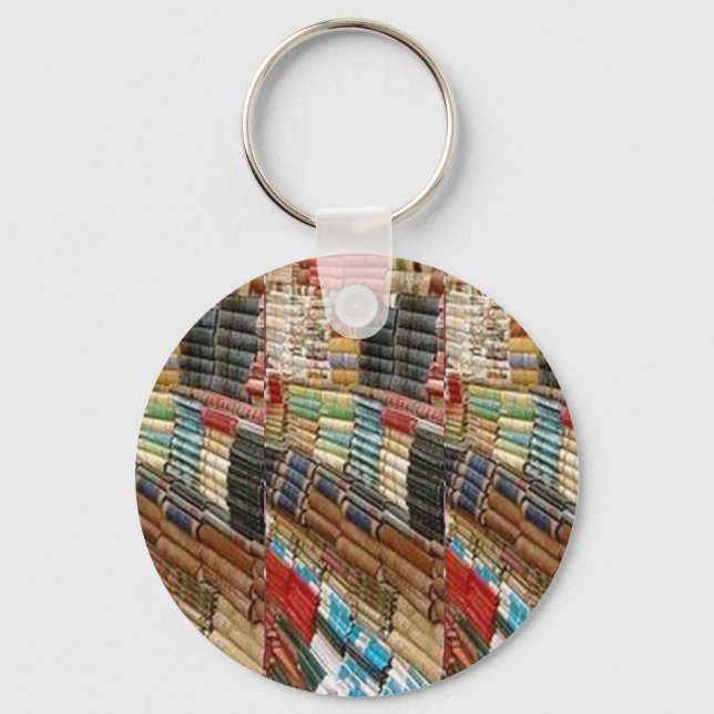 BOOKS Bookworm Library Read Learn Bookshelf GIFTS Keychain (Front)