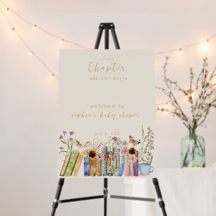 Books & Brunch A New Chapter Baby Welcome Foam Board