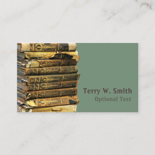Customizable Books Business Card