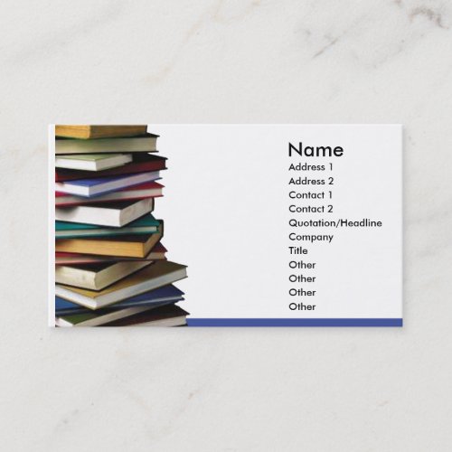 Books Business card