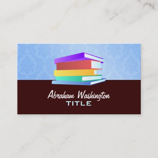 Customizable Books Business Cards