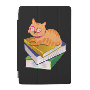 Books - Cat and Books Book Lover Gift iPad Mini Cover