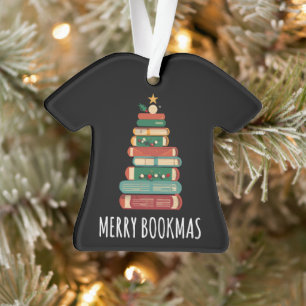 Books Christmas Tree Merry Bookmas Ornament