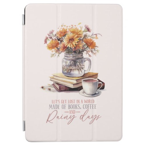 Books Coffee and Rainy Days iPad Air Cover