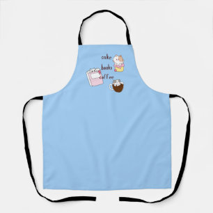   Books Coffee Cats Apron