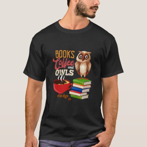 Books Coffee  T_Shirt