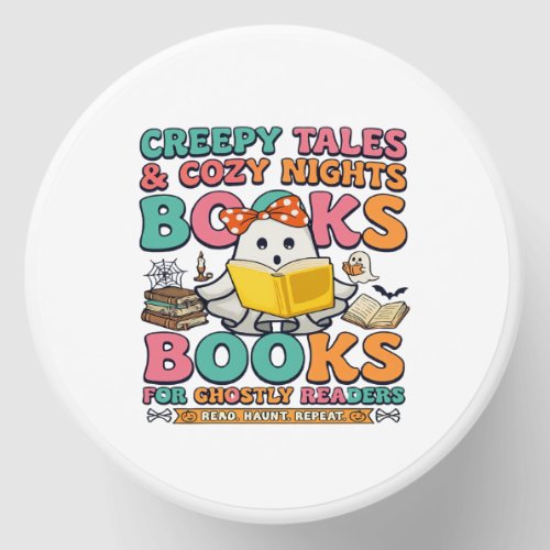 Books Creepy Tales Ghost Reading Spider Web Bats Mini Candle Favors