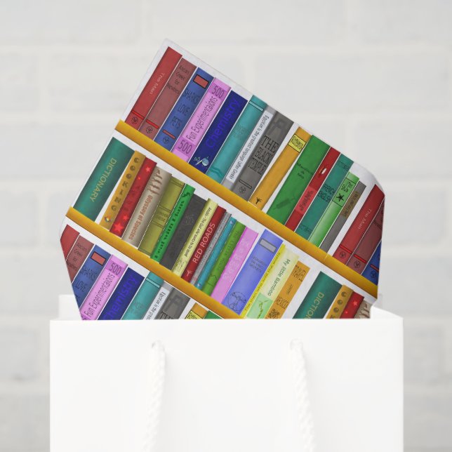 Books Decoupage Tissue Paper (Gift Bag)