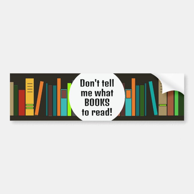 Books Design Bumper Sticker