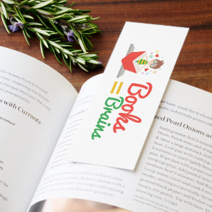 Books Equal Brains Bookmark