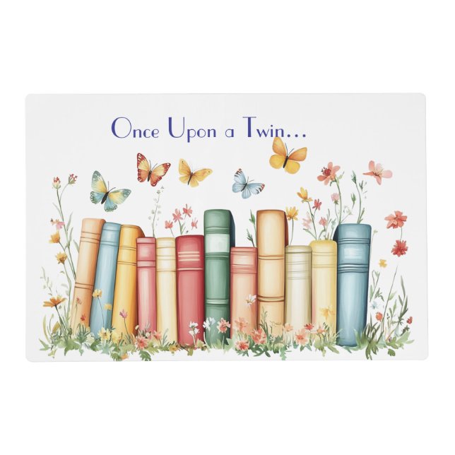 Books, Flowers, Butterflies  Placemat (Front)