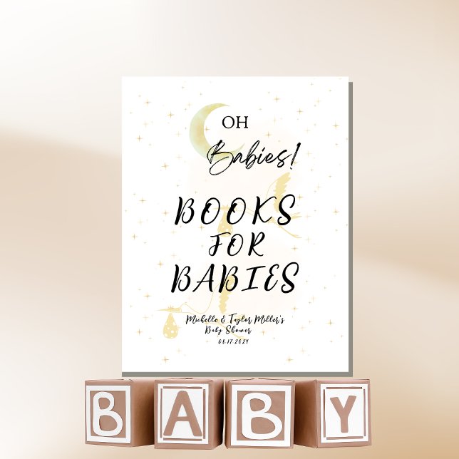 Books for Babies Oh Babies! Neutral Twin Storks Pedestal Sign (Creator Uploaded)