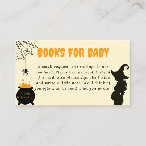 Books for baby baby shower  enclosure card