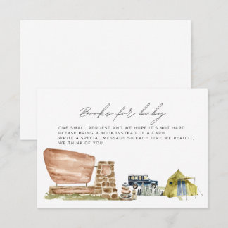 Books For Baby, Baby Shower enclosure card, Nation Card