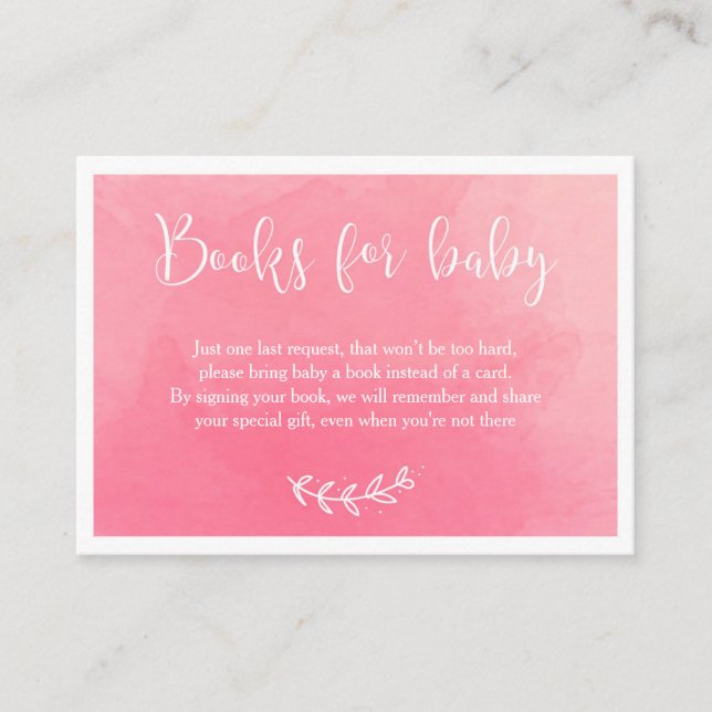 Books for baby | Baby Shower Invitation Insert (Front)