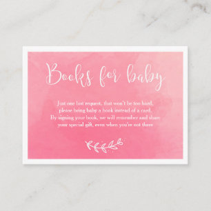Books for baby   Baby Shower Invitation Insert