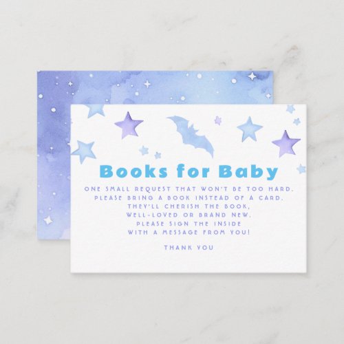 Books For Baby Baby Shower Request Card