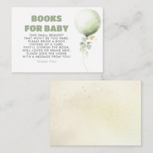Books For Baby Baby Shower Request Card