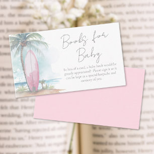Books For Baby Beach Baby Shower Enclosure Card