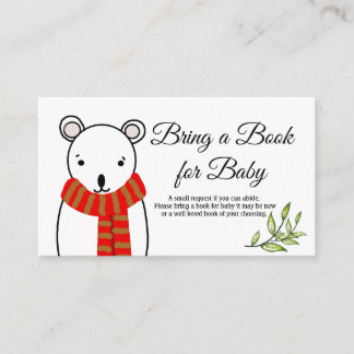 Books for Baby Bear Enclosure Card