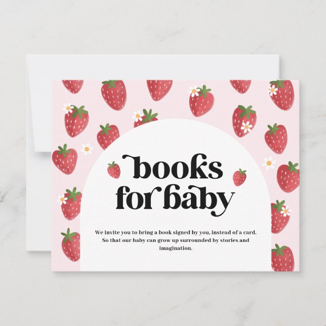 Books for Baby Berry Sweet Enclosure Card (Front)