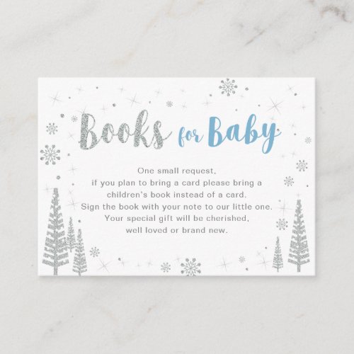 Books for Baby Book Request Baby Shower Activity Enclosure Card