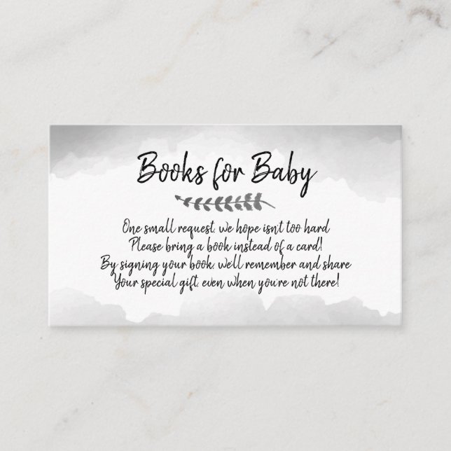 Books For Baby Book Request Baby Shower Invitation (Front)