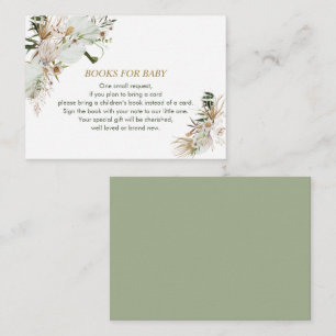 Books for Baby, Book Request, Boho Baby Shower Enc Enclosure Card