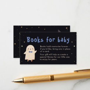 Books for Baby Boy Cute Spooky Halloween Ghosts  Enclosure Card