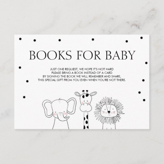 Books for baby Bring a book Safari Animals Jungle Enclosure Card