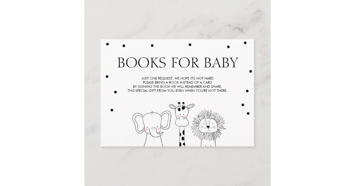 Books For Baby Bring A Book Safari Animals Jungle Enclosure Card
